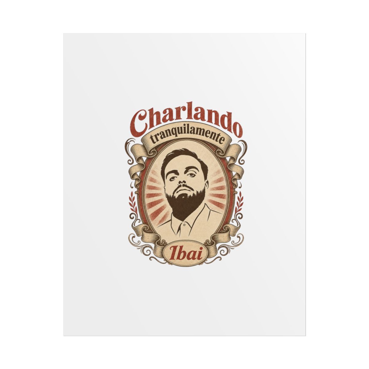Ibai "Charlando tranquilamente" Poster - Official Posters & Wall Art merchandise