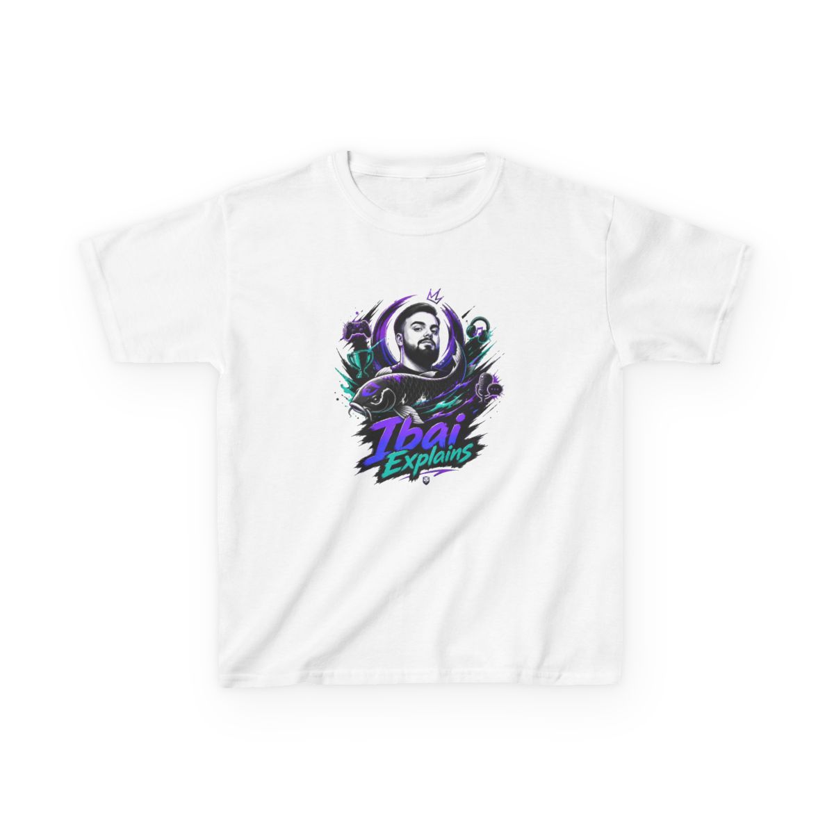 Ibai "Ibai Explains" Unisex Kids Tee - Ibai official T-Shirts merch