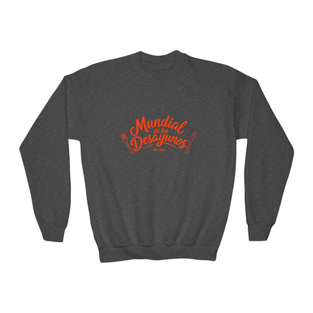 Ibai "Mundial de los Desayunos" Kids Crewneck - alternate angle 2, merchandise